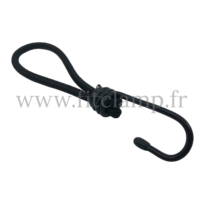 18 cm elastic tensioner, bungee cords, with hook. FitClamp.