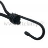 25 cm elastic tensioner with hook. Bungee cords