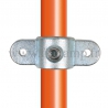 Tube clamp fitting 167M for tubular structures: Double male inline swivel. Easy to install.