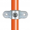 Conector tubular 167M: Pasador doble eje central para montaje tubular. Realice fácilmente su montaje tubular.