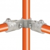 Conector tubular 168: Cruz giratoria 90° vertical para montaje tubular. Realice fácilmente su montaje tubular.