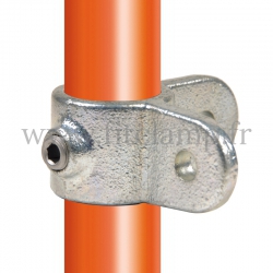 Conector tubular - Pasador doble eje izquierda para montaje tubular