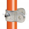 Tube clamp fitting 168M for tubular structures: male corner swivel 90°