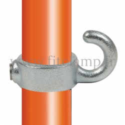 Conector tubular 182: Gancho compatible con 1 tubo para montaje tubular. Realice fácilmente su montaje tubular.