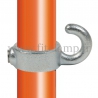 Tube clamp fitting 182: Hook clamp, compatible for use with single-tube tubular structures. Easy to install