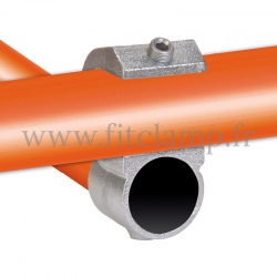 Conector tubular 201: Cruz girada abierta para montaje tubular. No es necesario soldar o atornillar las piezas