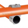 Tube clamp fitting 201: Guard hook for tubular structures. Suitable for joining 2 tubes