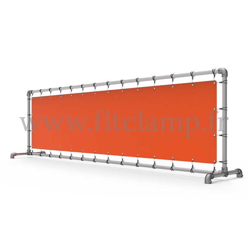 Structure d'Affichage XL avec Bâche - Bache Tendue - Fitclamp