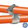 Tube clamp fitting 137 for tubular structures: Clamp-on crossover, suitable for 2 tubes