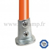 Tube clamp fitting 152 for tubular structures: Railing base flange 0 -11°. With double galvanized protection