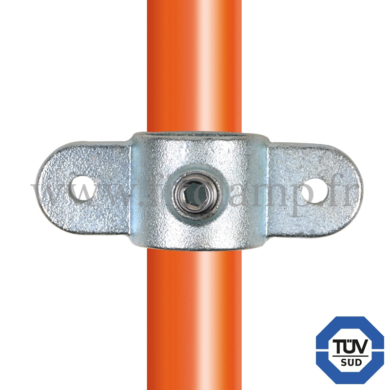 Tube clamp fitting 167M for tubular structures: Double male inline swivel. FitClamp