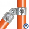 Conector tubular 173: T corto giratorio para montaje tubular. Se montan con una simple llave Allen