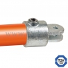 Conector tubular 173F: T corto giratorio pieza hembra para montaje tubular. Se montan con una simple llave Allen.