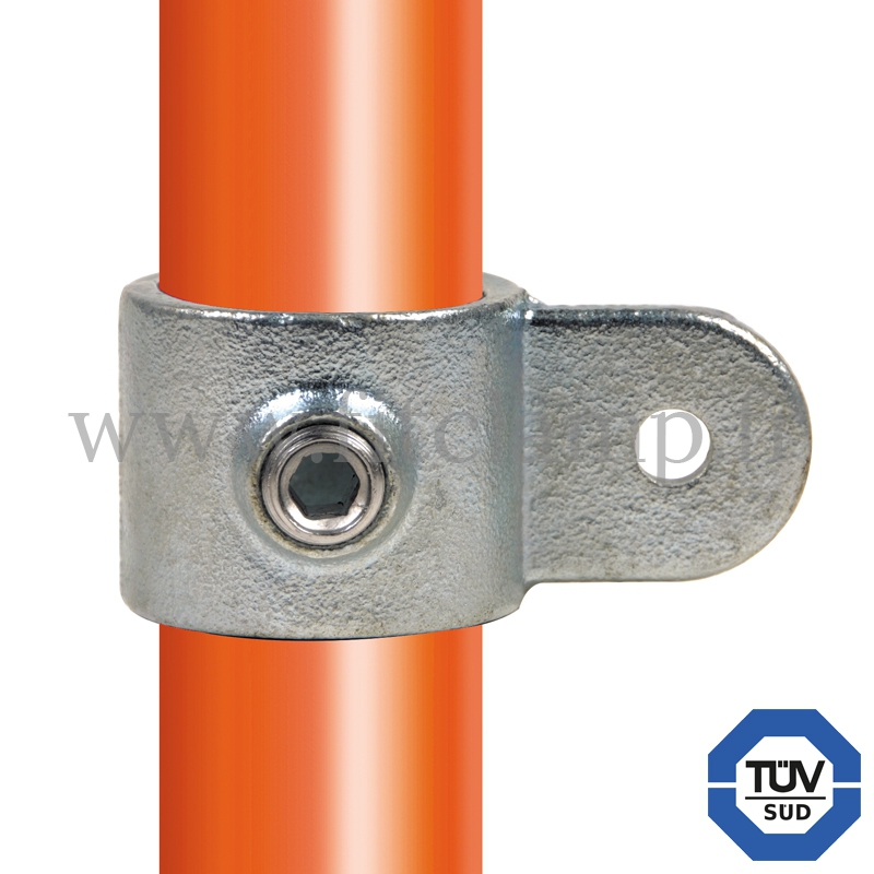 Conector tubular 173M: T corto giratorio pieza macho para montaje tubular. Se montan con una simple llave Allen