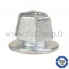 Tube clamp fitting 184: Steel tube plug for tubular structures. With double galvanised protection.