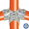 Tube clamp fitting 191: Ridge fitting clamps for tubular structures. With double galvanised protection. FitClamp