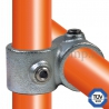 Tube clamp fitting: Reducing 90° cross over for tubular structures. with double galvanised protection. FitClamp