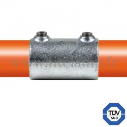 Tube clamp fitting 149 for tubular structures: External sleeve joint. with double galvanised protection. FitClamp
