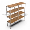 C42 Tubular double upright shelving unit: Furniture in tubular structure. Ideal solution for your interior layout.