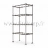 C42 Tubular single upright shelving unit. ideal solution for your interior layout