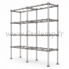 C42 Tubular double upright shelving unit: Furniture in tubular structure. Easy to install