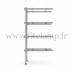 Etagère droite extension en acier galvanisé et structure tubulaire C42 - FitClamp