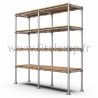 Tubular double upright shelving unit. Tubular structure. Easy to install