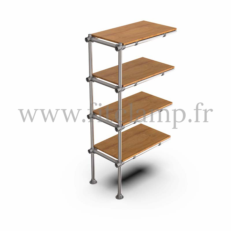 Etagère droite extension en structure tubulaire C42 - FitClamp