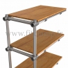 B34 Upright shelving unit extension. Tubular structure. Perfect for shop layouts. FitClamp