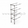 Upright shelving unit extension. B34 Tubular structure