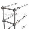 B34 Upright shelving unit extension. Tubular structure. Quick and easy assembly with an Allen key. FitClamp