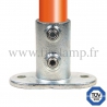 Raccord tubulaire 132 pour un assemblage et structure tubulaire. Avec double galvanisation