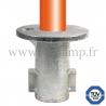 Raccord tubulaire 134 pour un assemblage et structure tubulaire. Avec double galvanisation