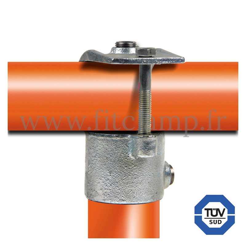 Tube clamp fitting 135 for tubular structures Short clamp on tee