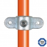 Tube clamp fitting 167M for tubular structures: Double male inline swivel. with double galvanized protection. FitClamp
