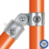 Conector tubular 173: T corto giratorio para montaje tubular. Con doble protección de galvanizado