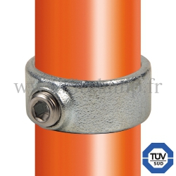 Conector tubular 179: Abrazadera para montaje tubular. Con doble protección de galvanizado