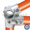 Tube clamp fitting 185: Eves fitting clamp for tubular structures. FitClamp