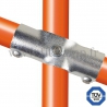 Conector tubular 256Z: T largo intermedio 11°-20° para montaje tubular. Con doble protección de galvanizado