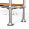 Tubular hallway furniture:  Furniture in tubular structure. Option foot: plate 131