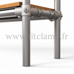Tubular hallway furniture:  Furniture in tubular structure. Option foot: plate 184