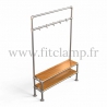 Tubular narrow hallway furniture: Furniture in tubular structure. FitClamp