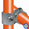 90° crossover tube clamp fitting 161 for tubular structures. With double galvanized protection. FitClamp