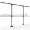 Tubular upright barrier post - Extension: D48 Tubular structure