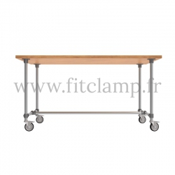 Table standard en structure tubulaire C42 acier - FitClamp