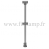 Tubular upright barrier post - Extension: D48 Tubular structure. FitClamp