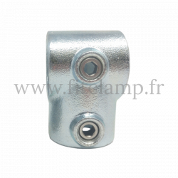 Raccord tubulaire T court (101) pour un assemblage tubulaire avec double galvanisation.