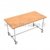 Table standard en structure tubulaire C42 acier galvanise - FitClamp