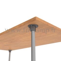 Table standard en structure tubulaire C42 acier galvanise - Raccord tubulaire platine. FitClamp
