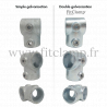 Comparative finish tubular fitting : single or double galvanizing. FitClamp